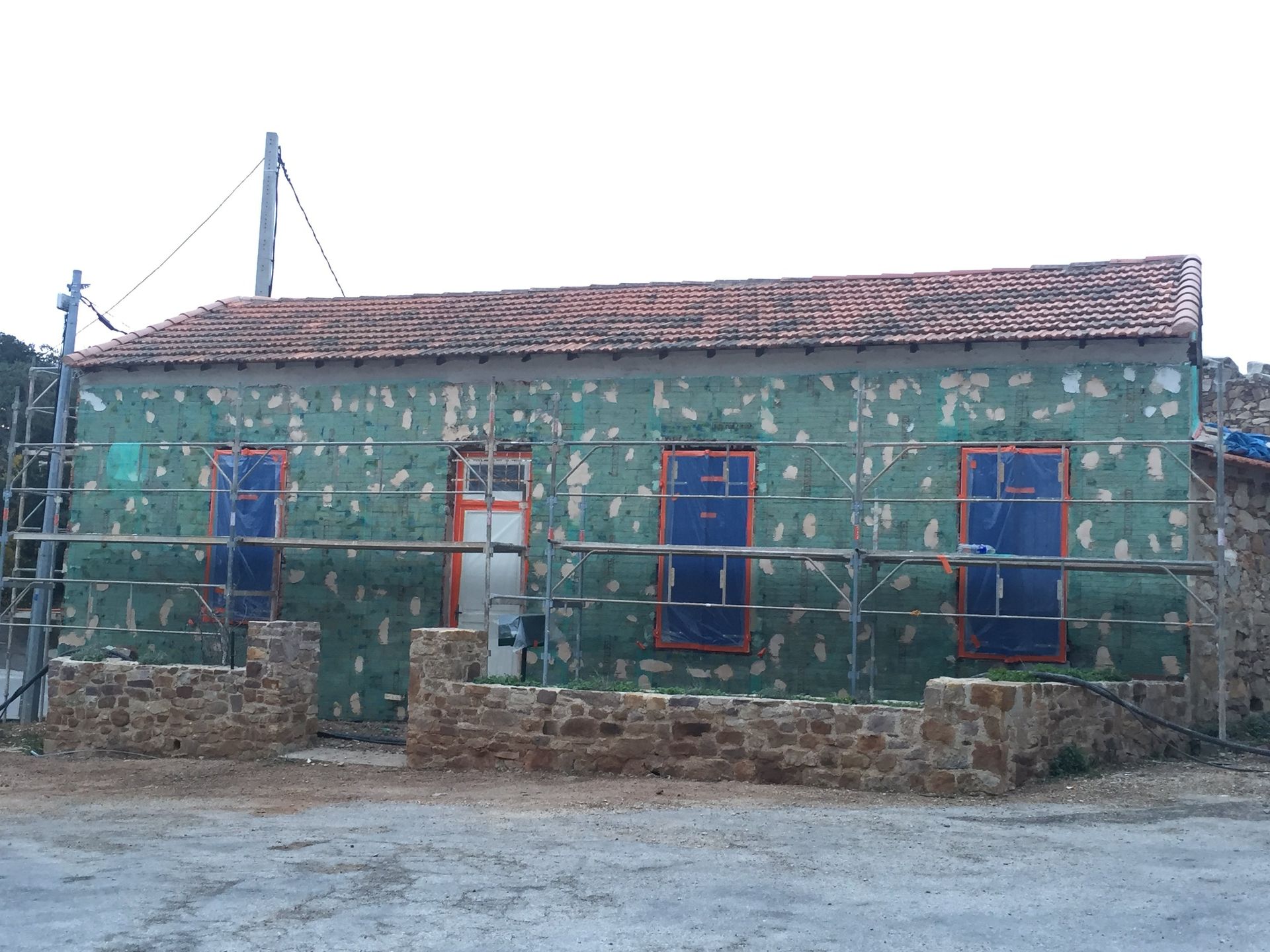 Façade, travaux de rénovation